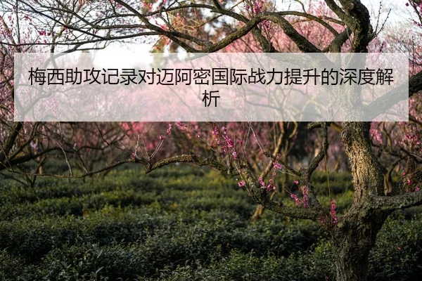 梅西助攻记录对迈阿密国际战力提升的深度解析